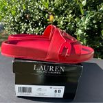 Lauren Ralph Lauren Red Ayden Slide Sandals Women’s Size 6 New with Box Photo 5