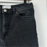 Mango MNG washed black high waisted Mom jeans USA 8 women's Photo 3