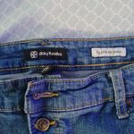 Daisey Fuentes womens 16 Paulina best Friend Jeans rose patches distressed. Blue Photo 1