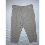 Athleta  Skyline Pant II Khaki Paperbag Waist Tie Cropped Leg Women's Size 20 Photo 7