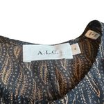 ALC Frank A.L.C. Button-Down Shift Dress 100% Silk Fun Print Short Sleeve Size 4 Women's Photo 13