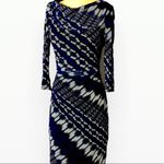 Kay Unger Cowl Neck Long Sleeve Mess Dress… Black Size M Photo 3