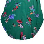 Anthropologie Maeve  Green Floral Print Shirt Knee Length Dress Womens S Photo 6