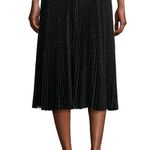 Haute Hippie Sun Burst Pleated Skirt in Black Photo 2