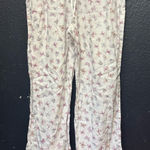 Victoria's Secret  Angel White Pants with Pink Butterfly Design Photo 0