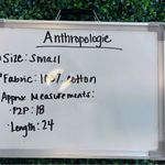 Anthropologie  EUC off the shoulder crew neck with cute scrunchie around blouse Photo 7