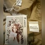 Beige Embellished Women's oversized shirt one size Tan Size L Photo 8