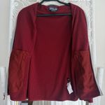 Patagonia Jacket Womens Medium Red Burgundy R1 Air Fleece Polartec Grid Full Zip Photo 4