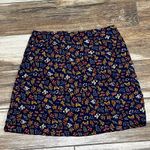 Madewell  black floral short skirt Photo 3