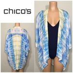 Chico's Chico’s blue and yellow swimsuit coverup. Photo 1