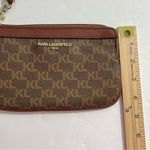 Karl Lagerfeld NWT Karl‎ Lagerfeld Monogram Leather Wristlet Mini Bag Wallet Photo 9