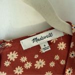 Madewell  Rust Red Wrap-Front Romper in Daisy Field 0 Photo 5