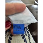 J. McLaughlin NWT  Cap Sleeve Nautical Shirt Navy Multi Flags Size Small Fisherman Photo 5