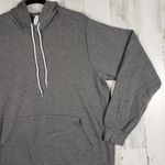 Bella Canvas NWOT Bella + Canvas Heathered Grey Fleece Pullover Hoodie Women's Unisex Large Photo 4