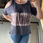 American Eagle : Soft & Sexy Tie Dye Cold Shoulder Top Photo 0