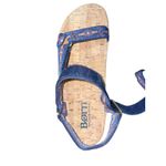 Born Sirena Navy Sandals Womens 9 Cork Footbed Comfort Shoes Blue Photo 4