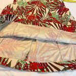 Vintage Y2K Gap Stretch Tropical Floral Print Strapless Dress Women’s Size 6 Red Photo 10