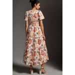 Anthropologie NWT Maeve Somerset Maxi in Botanical Floral Print Cotton Dress XS Photo 3