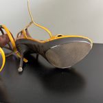 Yellow Strappy Heels Sz 6 Photo 6