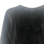 Cuddl Duds  Crew Neck Velvet Black Sweater Size Small Photo 5