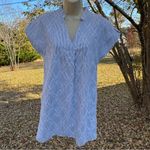 THML Mohair Pinstriped V-Neck Short Sleeve Mini Dress Size XS Photo 3