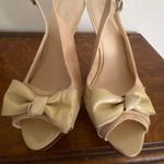 Enzo Angiolini  Slingback Heels‎ With Bows Tan Photo 3