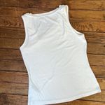 Reiss Women’s  white ribbed sleeveless tank top size large Photo 5