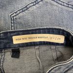 Pilcro and the Letterpress High Rise Trouser Bootcut Medium Wash Floral 29 NWT Photo 8