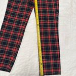 ZARA  Desigual Red Plaid Front Jeans Size 2‎ Photo 6