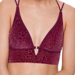 PINK - Victoria's Secret Victoria's Secret Pink Maroon Lightly Lined Bralette Size Medium Photo 0