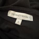 The Vanity Room Maxi Dress Black One Shoulder Cut Out Size Small Knit Photo 8