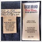 Lucky Brand  Knitwear Navy Blue Crocheted Top Photo 5