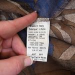 Terzo Millennio Women's M Linen Italian Made Pullover Blouse Brown Size M Photo 8