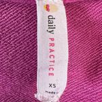 Anthropologie Daily Practice Long Sleeve Batwing Sweatshirt Dress Pink Size XS Photo 7