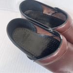 Dansko  Brown Leather Platform Clogs Womens 8 Comfort Nursing Shoes Slip On Photo 4