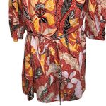 Elizabeth and James Marika Garden Dress Multicolor Floral Belted Dress EUC M Photo 4