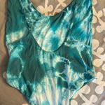 Lulus One-Piece Blue Tie-Dye Swimsuit Photo 3