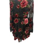 Forever 21 NWT Y2K Sheer Floral Burnout Tiered Dress Boho Fairy-Grunge Whimsigoth Coquette Photo 1