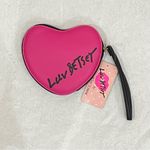 Betsey Johnson NWT Pink Heart with Glasses Luv Betsey Wristlet Photo 6
