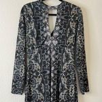 Free People  Cabaret Paisley Floral Whimsical Cutout Maxi Long Sleeve Dress M Photo 5