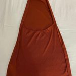 H&M Burnt Orange Halter Ribbed Dress Photo 2