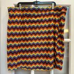 Target PRIDE  Skirt Women’s Plus Size 2X Rainbow Pull On LGBTQ Chevron Party Photo 2