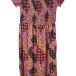 Xhilaration  Smocked Multicolor Boho Patchwork Jumpsuit XXL Photo 0