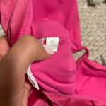 JONATHAN SIMKHAI Satin Ruched Cup Underwire Dragon Fruit Swimsuit Photo 9