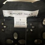 August Silk black long sleeved cut out shirt/dress Photo 5