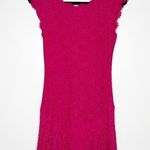 Diane Von Furstenberg  Brittany Stretch Lace Sheath Mini Dress Women Pink Size 4 Photo 2