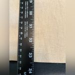 Kensie  Linen & Rayon White and Tan Sheath Dress with Pleated Bishop Sleeves NWT Photo 11