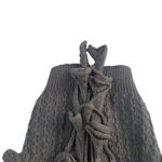 Stevie Hender Hendi Sm Grey Wool Ruffle Knit Academia Sweater Cottage Coquette Feminine Fairy Photo 2