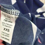 Tori Richard  Honolulu USA Mini Shift Dress Pullover Navy Floral Stretch Size XXS Photo 3