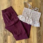 Paper Crane Women's White Floral Ruffle Bustier Crop Size M EUC Photo 9